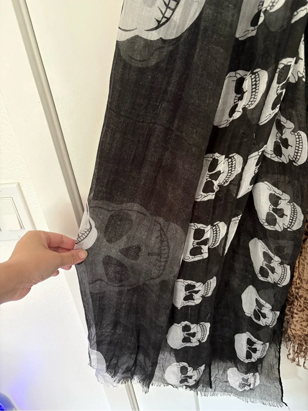Bundle of 3 scarfs- Skulls, Leopard, and Zebra Prints.